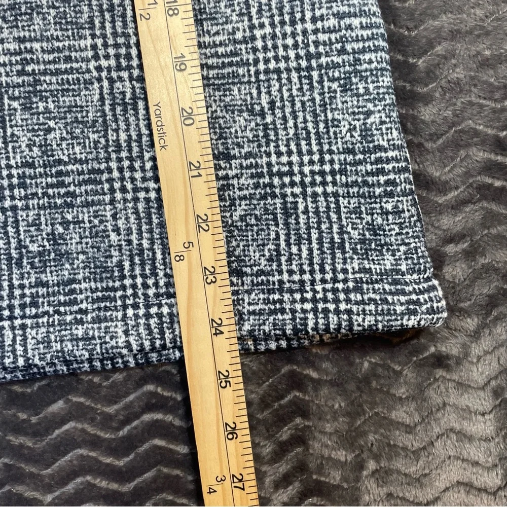 J.Crew Funnel Neck Pullover Sweater Plaid Fleece, Womens Size M.  # 7_5